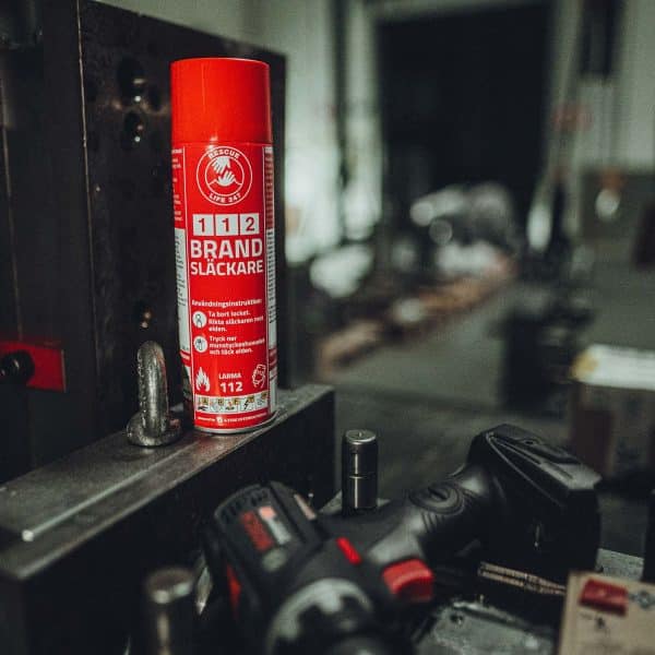 112 Brandsläckare i verkstad