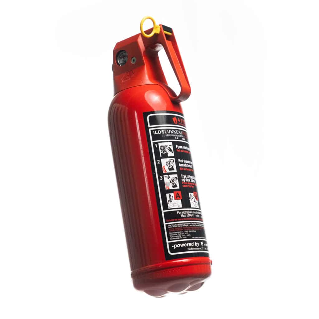 4Fire Universalbrandsläckare 2 liter - samma vätska som i liten 112 brandsläckare men nu med mer släckförmåga!